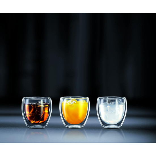 Набір склянок з подвійними стінками 0,25 л, 6 шт Bodum Pavina (4558-10-12) 