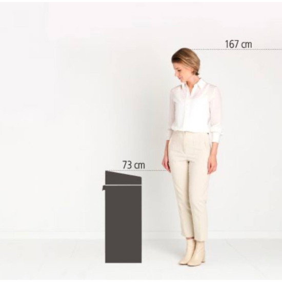 Бак для сміття Brabantia TOUCH BIN , об'єм 40 л, чорний (114946)