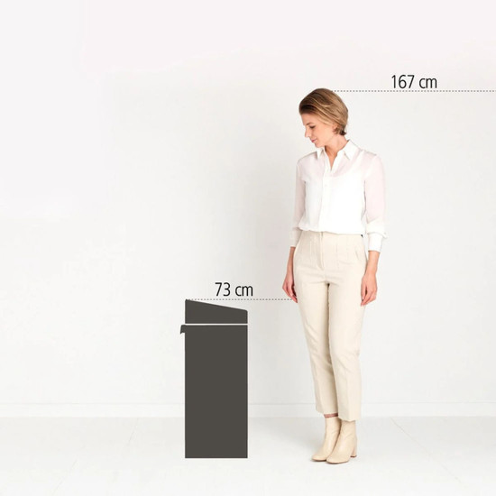 Бак для сміття Brabantia TOUCH BIN, об'єм 40 л, бежевий (200748)