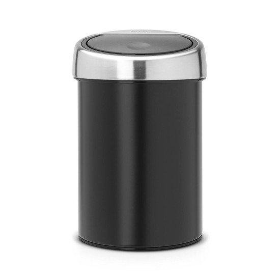 Бак для сміття Brabantia Touch Bin, об'єм 3 л, чорний (364440)