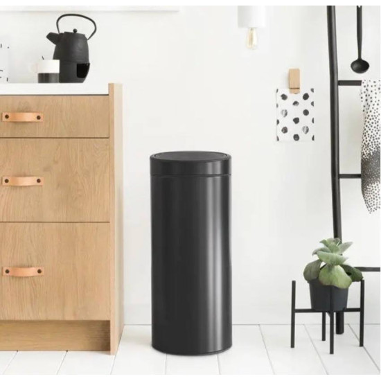 Бак для сміття Brabantia Touch Bin 30 л чорний (115301)