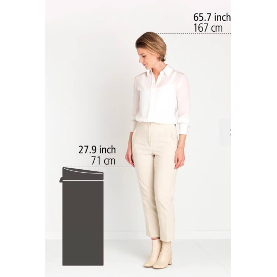 Бак для сміття Brabantia Touch Bin 30 л чорний (115301)