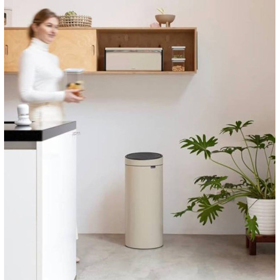 Бак для сміття Brabantia TOUCH BIN NEW, об'єм 30 л, світло-бежевий (149986)