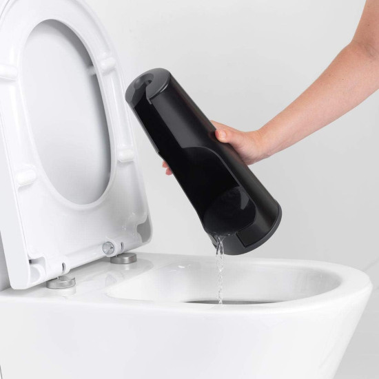 Щітка для унітазу з підставкою Brabantia ReNew, чорний матовий, йоржик (108587)
