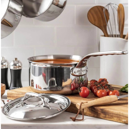 Ківш з кришкою De Buyer Affinity, 16 см, 1,8 л (3746.16)
