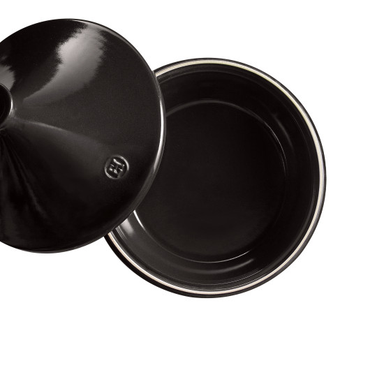 Таджин Cookware Fusain Emile Henry, 27 см, 2 л, чорний, тажин (795626)