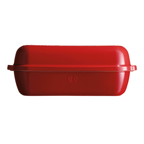 Форма для випічки хліба з кришкою Emile Henry 39.5х16х15 см червона (EH345503)