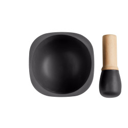Ступка Emile Henry Kitchen Tools 0.9 л, 15x15.8x9.6 см, графіт (710257)
