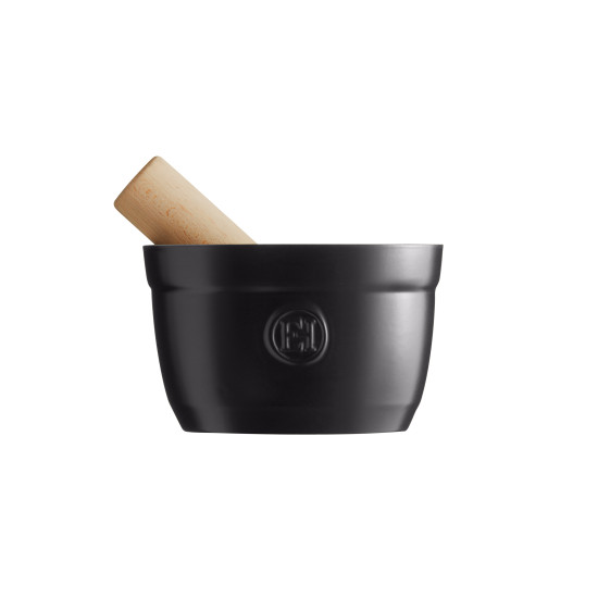 Ступка Emile Henry Kitchen Tools 0.9 л, 15x15.8x9.6 см, графіт (710257)