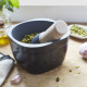 Ступка Emile Henry Kitchen Tools 0.9 л, 15x15.8x9.6 см, графіт (710257)