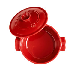 Каструля з кришкою Emile Henry 2,5 л, червона, кераміка (EH344525)