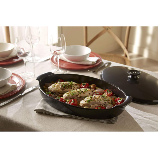 Форма для запікання Emile Henry Ovenware 30.5x17.5x9 см 0.9 л чорний папільот (798441)