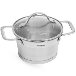 Каструля з кришкою Fissman Tierno 16х9,5 см, 1,5 л (5489)