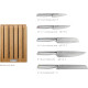 Набір ножів з бамбуковою підставкою Joseph Joseph Elevate Steel Knives Bamboo, 5 шт