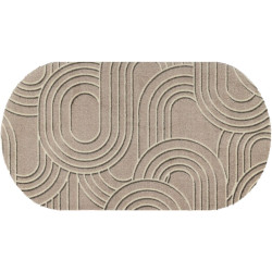 Килим 50x90 см Wash+Dry Sand Twist, доріжка, овал (065442)