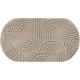 Килим 50x90 см Wash+Dry Sand Twist, доріжка, овал (065442)