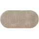 Килим 70x150 см Wash+Dry Sand Twist, доріжка, овал (065459)
