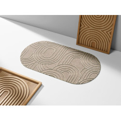 Килим 50x90 см Wash+Dry Sand Twist, доріжка, овал (065442)