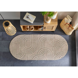 Килим 70x150 см Wash+Dry Sand Twist, доріжка, овал (065459)