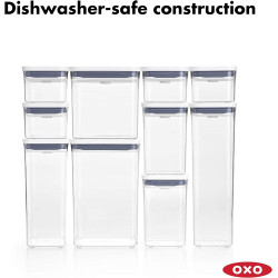 Контейнер для сипучих OXO, 8х8x16 см, 0,5 л, ємність герметична
