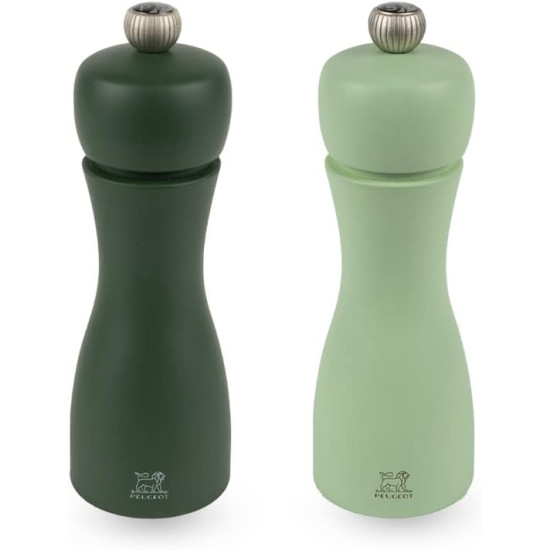 Набір млинків для солі та перцю Tahiti Seafoam & Mint, 15 см, зелені (2/42950)