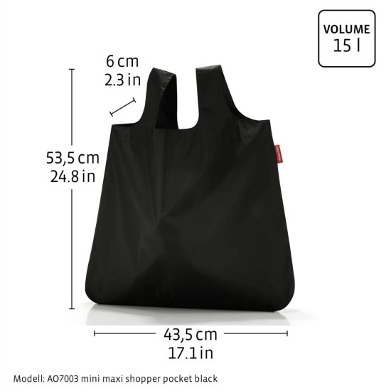 Сумка для шопингу Reisenthel mini maxi 45х53,5х7 см 15 л (AO7003)