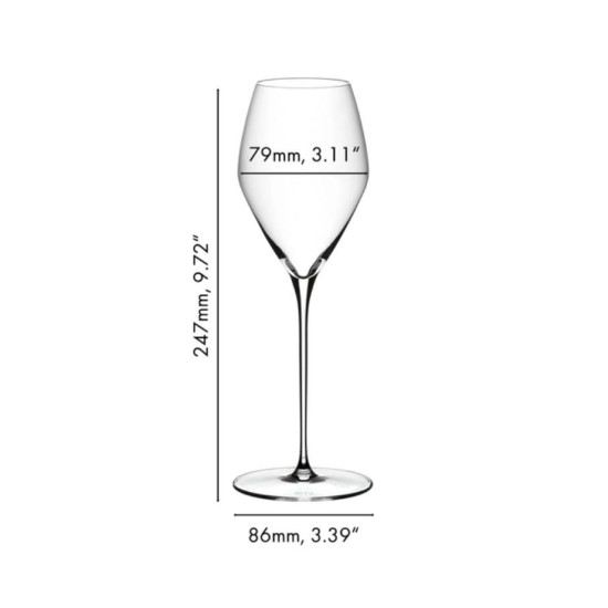Набір келихів для білого вина 6 шт Sauvignon Blanc Riedel Veloce Restaurant 347 мл (0330/33)