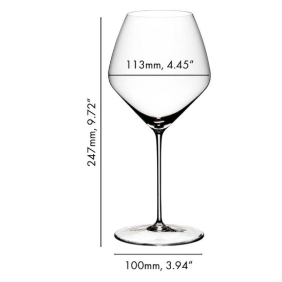Набір келихів 6 шт для вина Veloce Pinot Noir/Nebbiolo Riedel 768 мл (0330/07)